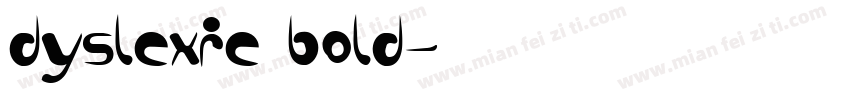 dyslexie bold字体转换
